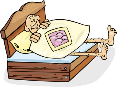 ... Man Rude Awakening Â»man-in-too-short-bed-without-clipart-76483841